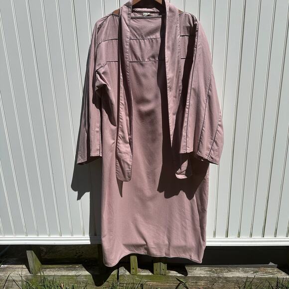 Baserange Lesie Dress Kaftan Caftan Ahimsa Raw Wild Silk Pompei Rose Size M NWT - Picture 11 of 16